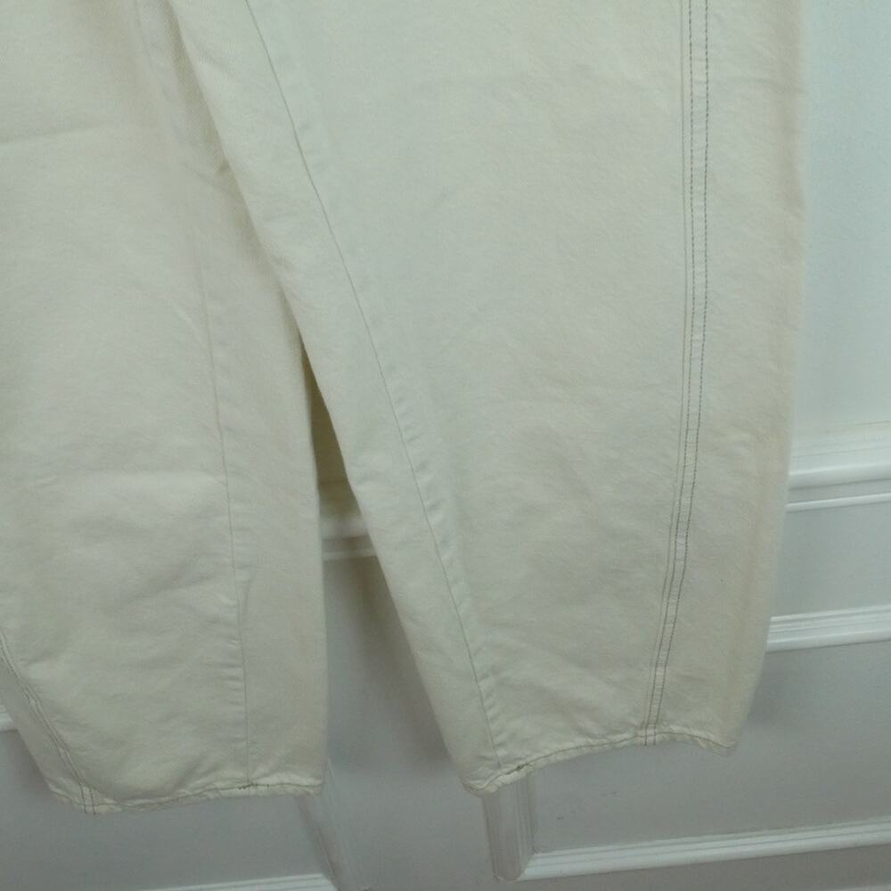 We The Free Aster Straight Jeans White Size 28 NWT High Rise Relaxed Rigid Denim - Picture 6 of 12